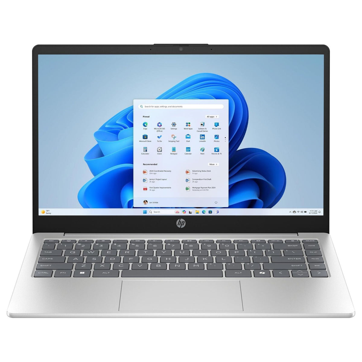 HP 14-FM0000 14" 16GB 1TB SSD Core™ Ultra 7 256V 2.2GHz WIN11P, Natural Silver (Refurbished - Fair)