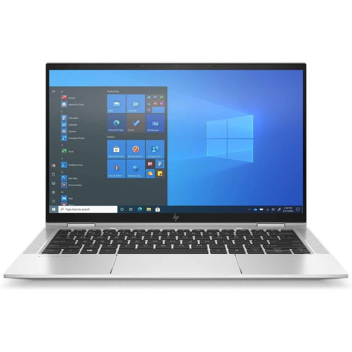 HP EliteBook x360 1030 G7 14" Touch 16GB 256GB SSD Core™ I7-10610U 1.6GHz Win11P, Silver (Refurbished - Very Good)