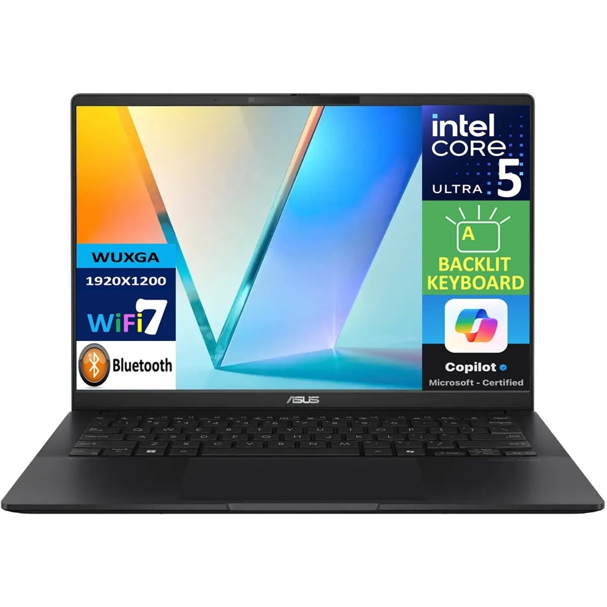 Asus VivoBook S14 Q423SA-U5512 14" 16GB 256GB SSD Intel Ultra 5 226v Win11H, Black (Refurbished - Very Good)