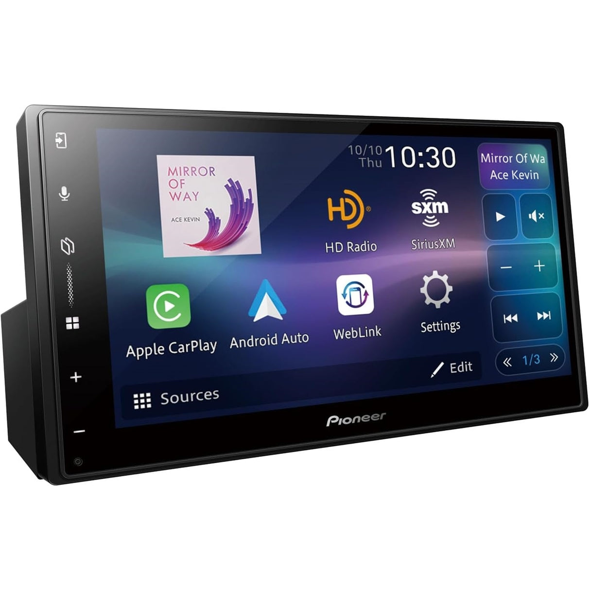 Pioneer DMH-W3050NEX 6.8" Capacitive Touchscreen, Double Din (New, Open Box)