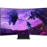 Samsung - 55" Odyssey Ark 2nd Gen. Curved 4K UHD Quantum Mini-LED Gaming Monitor (Refurbished - Excellent)