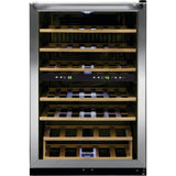Frigidaire - 45 Bottle Two-Zone Wine Cooler - Stainless Steel (New)