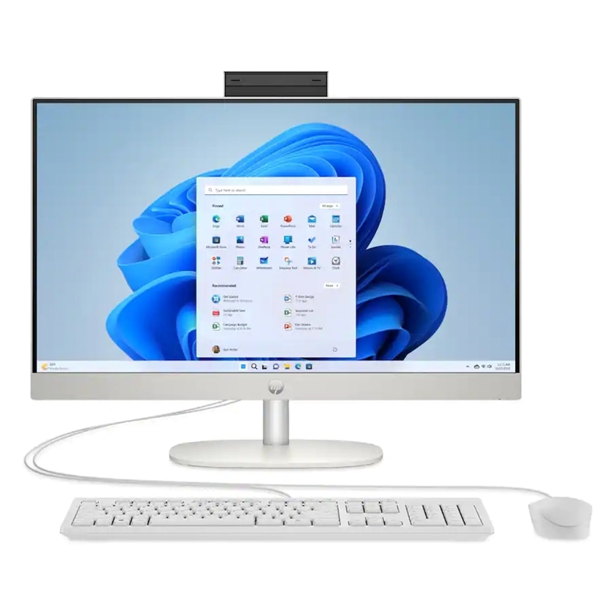 HP 24-cr0014 23.8" FHD Touchscreen All-in-One (16GB RAM, 512GB SSD, Core i3-N300) Win11H - White (New, Open Box)