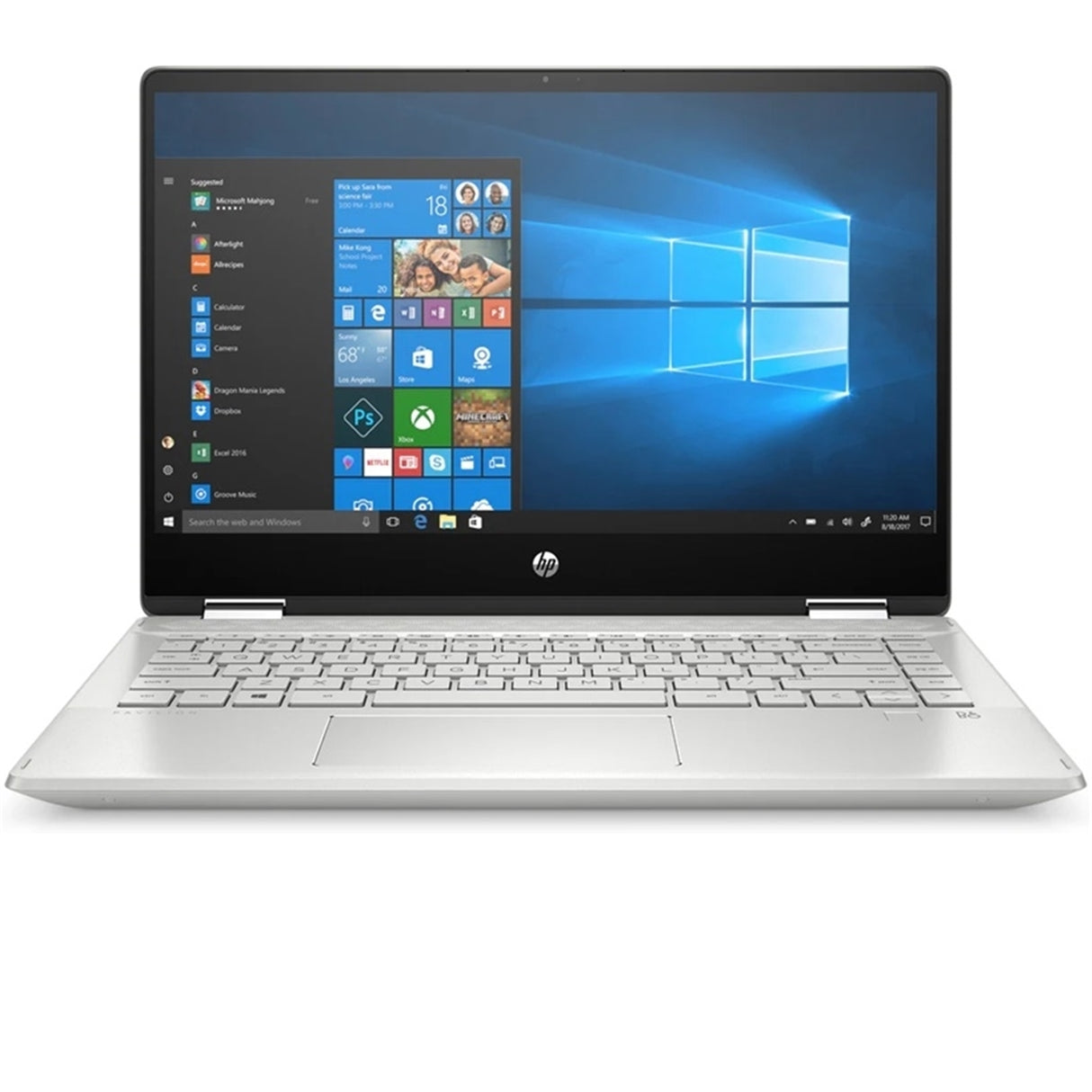 HP Pavilion x360 14M-DH1001DX 14" Touch 8GB 128GB SSD Core™ i3-10110U 2.1GHz WIN11H, Silver (Refurbished - Very Good)