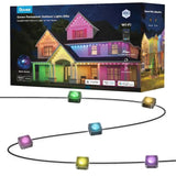 Govee - Wi-Fi RGBIC Outdoor Permanent String Lights 100ft - Black (New)