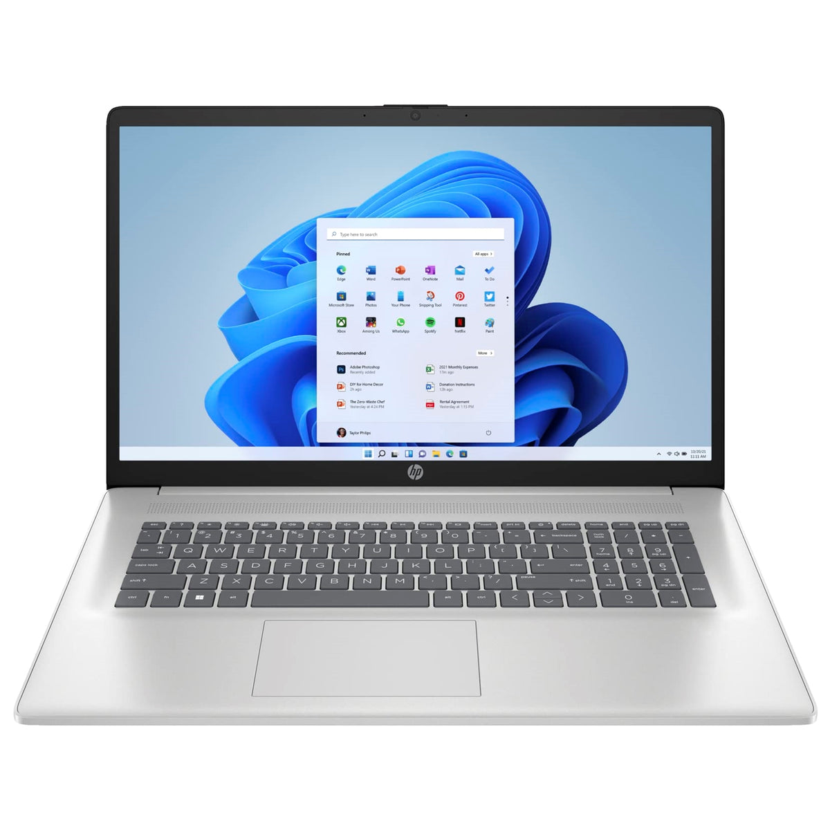 HP 17T-CN300 17.3" 32GB 256GB SSD Core™ i7-1355U 1.7GHz WIN11P, Natural Silver (Refurbished - Fair)