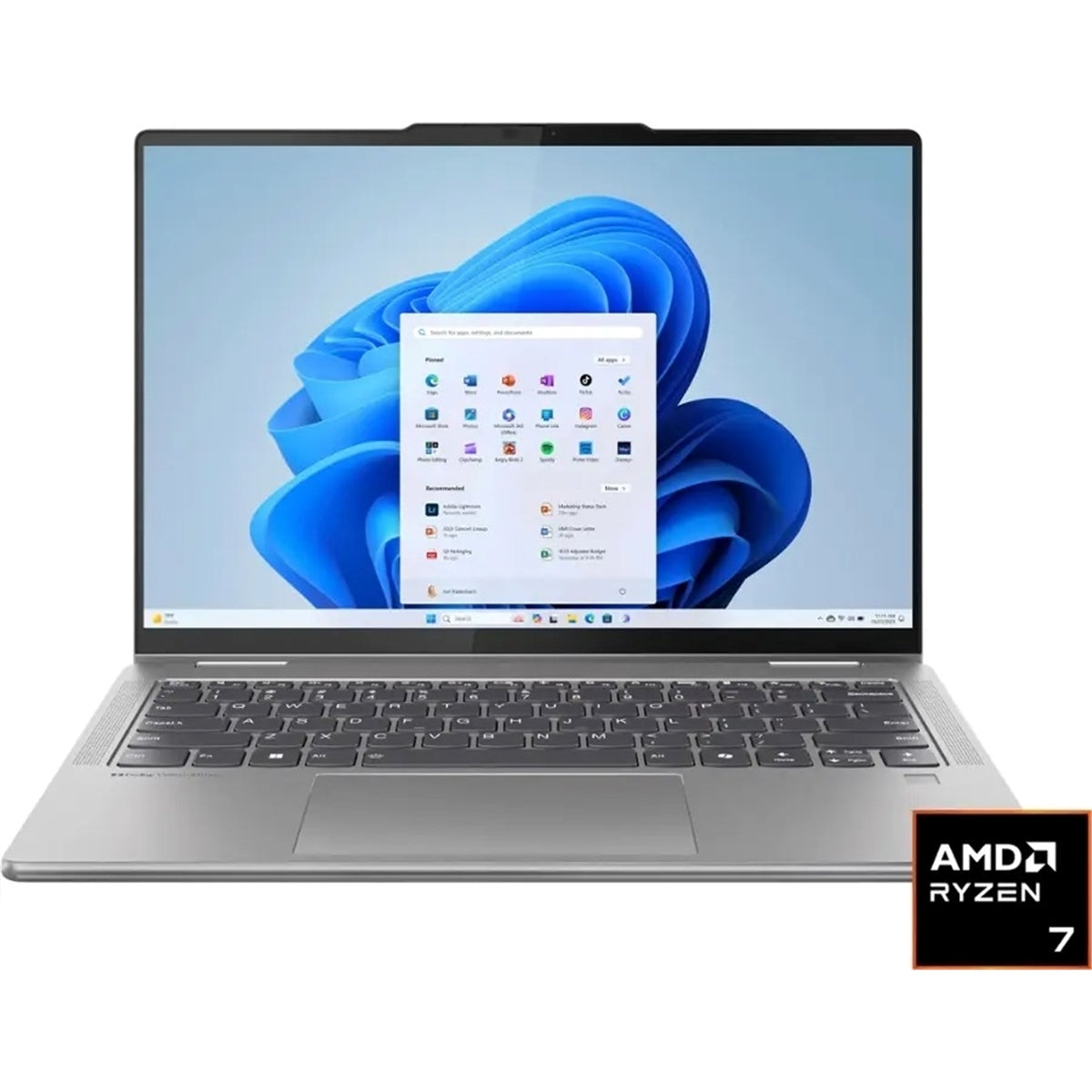 Lenovo Yoga 7 14AHP9 14" Touch 8GB 256GB SSD AMD Ryzen 5 8640HS 3.5GHz Win11H, Silver (Refurbished - Very Good)