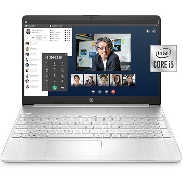 HP 15-DY0000 15.6" 8GB 256GB SSD Core™ i5-1035G1 1.0GHz WIN11H, Natural Silver (Refurbished - Fair)