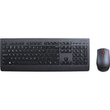 Lenovo Professional Wireless Keyboard and Mouse Combo, 2.4 GHz USB Wireless Receiver, Black (New)
