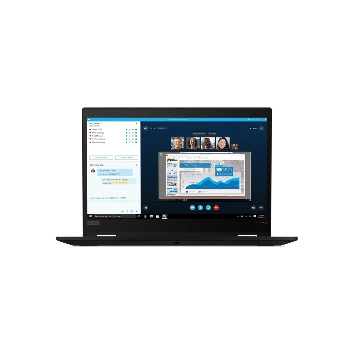 Lenovo ThinkPad X13 Yoga Gen 3 13.3" 16GB 256GB SSD Core™ i5-1245U 1.6GHz WIN11P, Black (Refurbished - Fair)