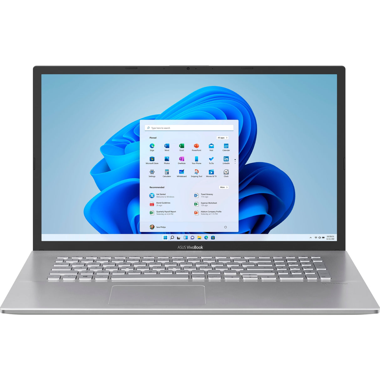 Asus VivoBook X712JA 17.3" 16GB 512GB SSD Intel Core™ i5-1035G1 3.6GHz Win11H, Silver (Refurbished - Very Good)