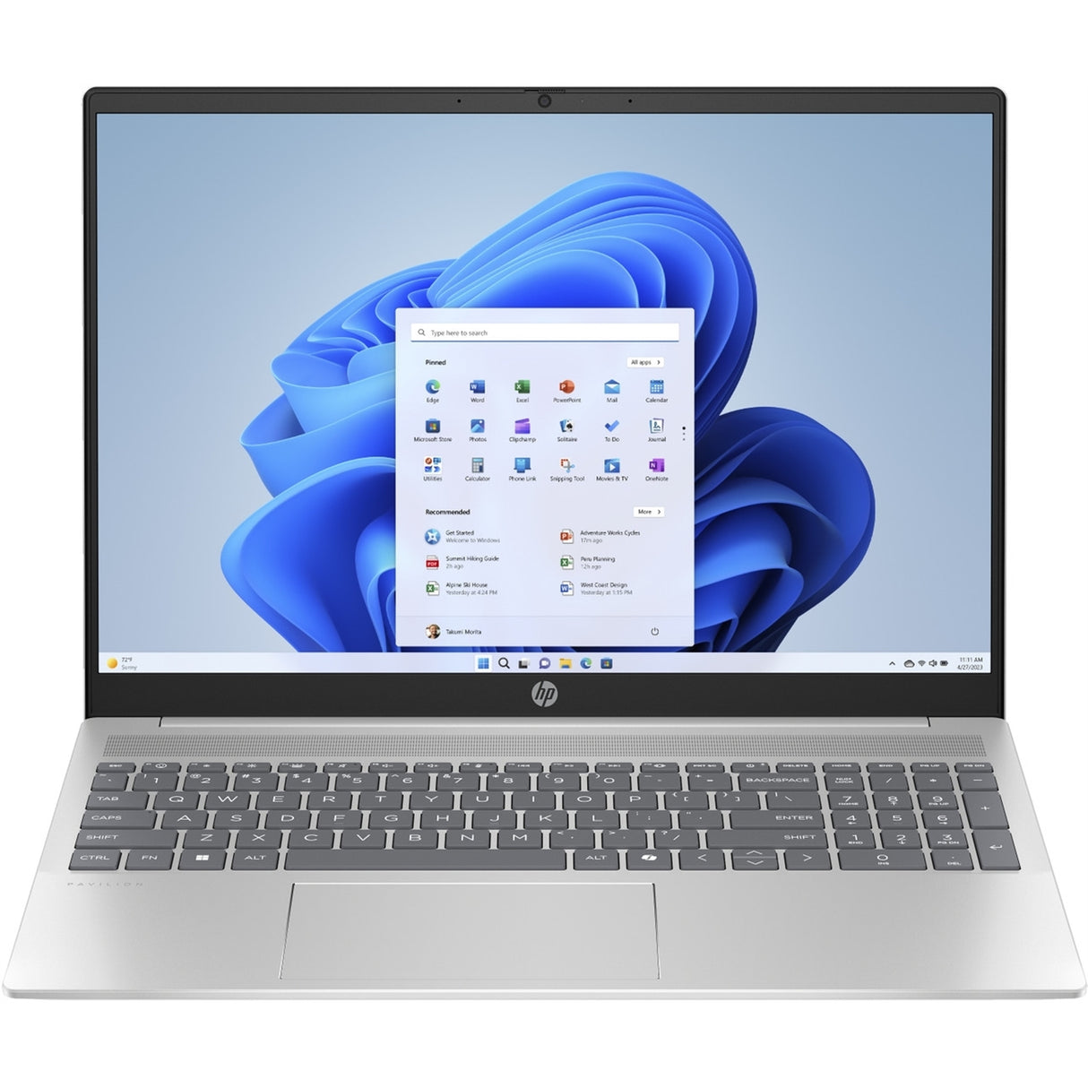 HP Pavilion 16-AF0063CL 16" Touch 16GB 256GB SSD Core™ 5 120U 1.4GHz Win11P, Natural Silver (Refurbished - Fair)