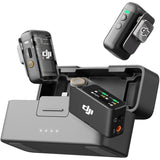 DJI Mic 2 Wireless Microphone System (2 TX + 1 RX + Charging Case), Shadow Black (Refurbished - Excellent)