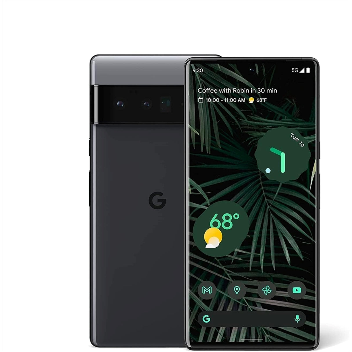 Google Pixel 6 Pro 128GB 6.7" 5G Unlocked, Stormy Black (Refurbished - Excellent)