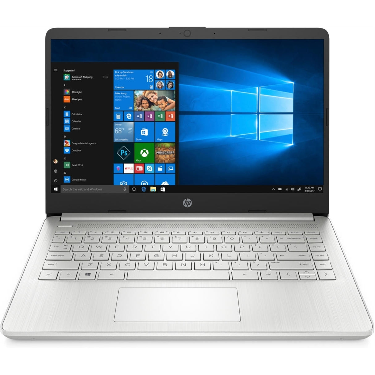 HP 14-DQ0011DX 14" Touch 4GB 128GB SSD Intel Core I3-8145U 1.1GHz Win11P, Pale Gold (Refurbished - Fair)