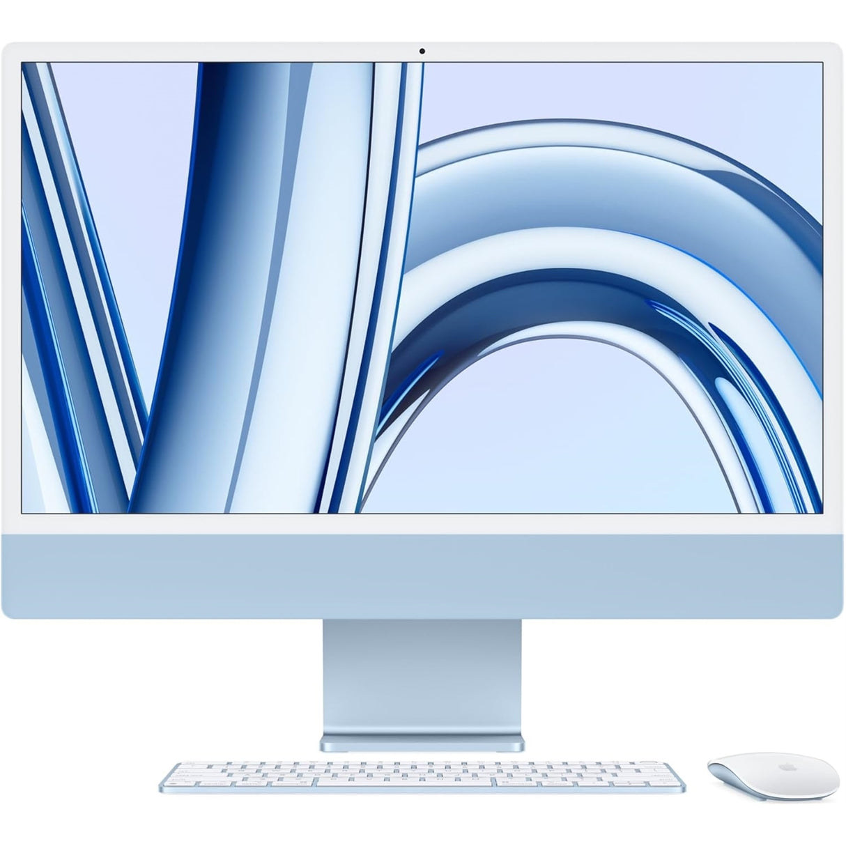2023 Apple iMac 24", 8GB RAM 256GB SSD, Apple M3 2.66GHz, Blue (Refurbished - Excellent)