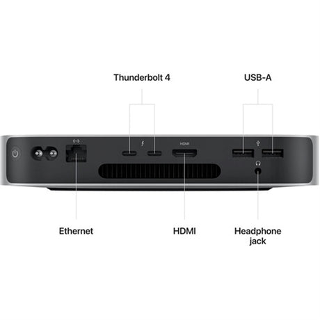 Apple Mac Mini (2023) MMFJ3LL/A 16GB 256GB SSD Apple M2 3.49GHz, Silver (Refurbished - Fair)