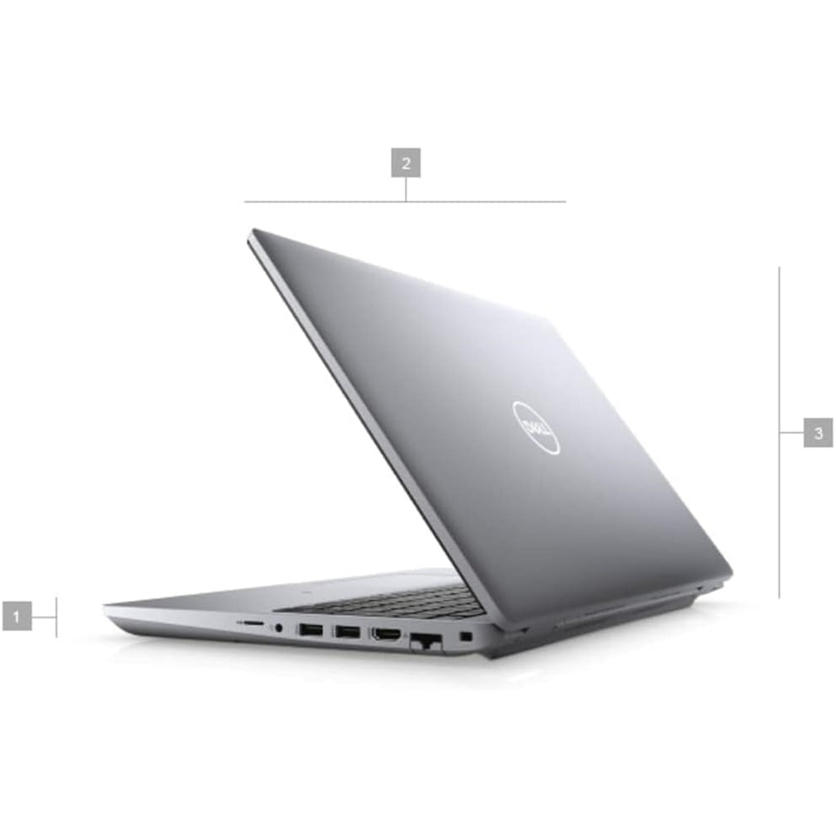 Dell Latitude 5521 15.6" 16GB 512GB SSD Core™ i5-11500H 2.9GHz WIN11P, Grey (Refurbished - Fair)