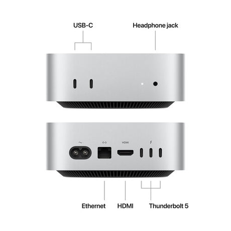 Apple Mac Mini A3238 16GB 256GB SSD Apple M4 4.5GHz, Silver (Refurbished - Fair)