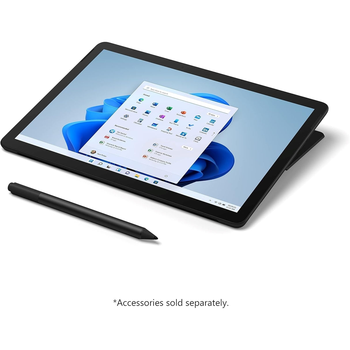 Microsoft Surface Go 3rd Gen 12.4" (8GB, 128GB SSD, I3-10100Y) Win11P, Matte Black (Refurbished - Fair)