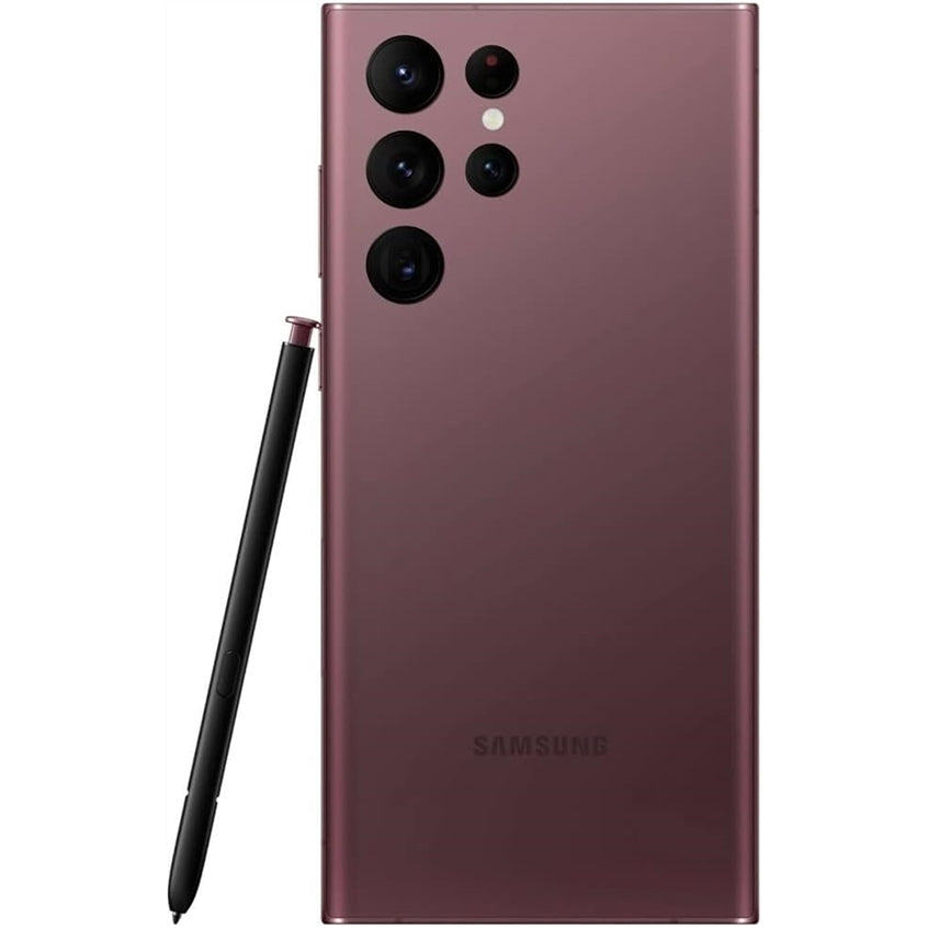 SAMSUNG Galaxy S22 Ultra 5G, 128GB, Burgundy - Unlocked (Refurbished - Excellent)