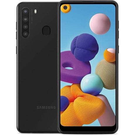 Samsung Galaxy A21 32GB 6.5" 4G LTE Verizon, Black (Refurbished - Excellent)