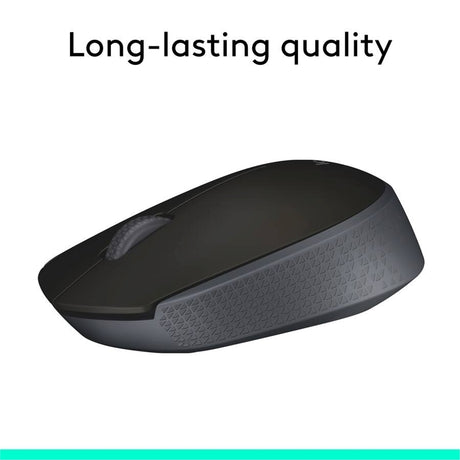 Logitech - M170 Wireless Compact Optical Ambidextrous Mouse - Wireless - Black (New)