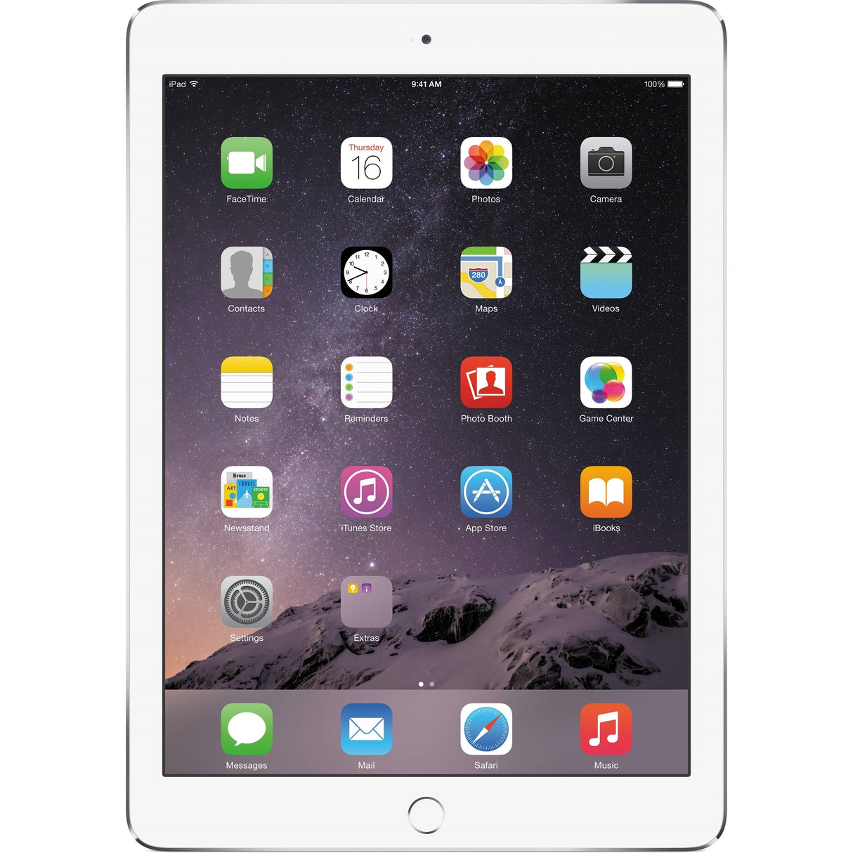 Apple iPad Air MGTY2LL/A 9.7" Tablet 128GB WiFi, Silver (Refurbished - Very Good)