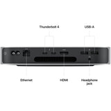 Apple Mac Mini (2023) MMFJ3LL/A 16GB 256GB SSD Apple M2 2.6GHz, Silver (Refurbished - Very Good)