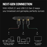 Elgato - 4K X 4K144 HDR10 External Capture Card with HDMI 2.1 (New)