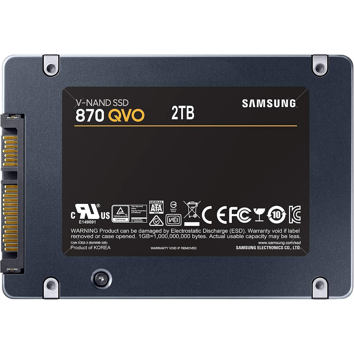Samsung 870 QVO 2TB 2.5" SATA III Internal Solid State Drive (MZ-77Q2T0) (Refurbished - Excellent)