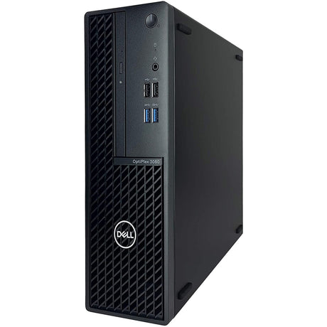 Dell Optiplex 3080 SFF (16GB, 256GB SSD, i5-10500 3.10GHz) Win11P, Black (Refurbished - Very Good)