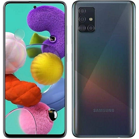 Samsung Galaxy A51 128GB 6.5" 4G LTE AT&T, Prism Crush Black (Refurbished - Fair)