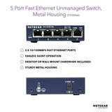 NETGEAR 5-Port Fast Ethernet 10/100 Unmanaged Switch (FS105) (New)