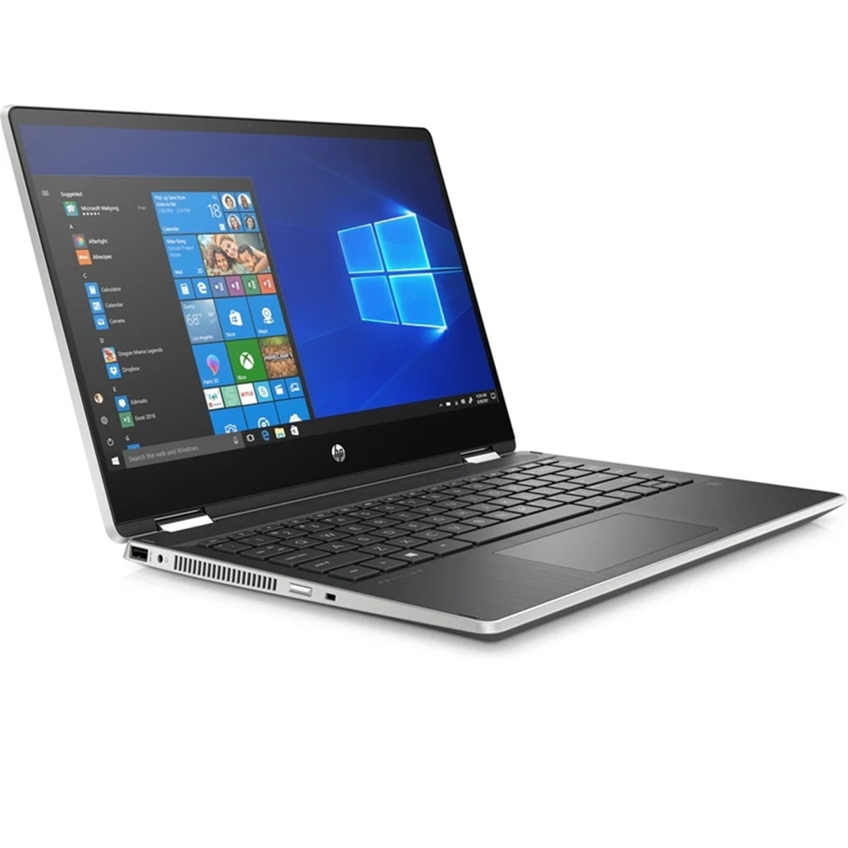 HP Pavilion x360 14M-DH1001DX 14" Touch 8GB 128GB SSD Core™ i3-10110U 2.1GHz WIN11H, Silver (Refurbished - Very Good)