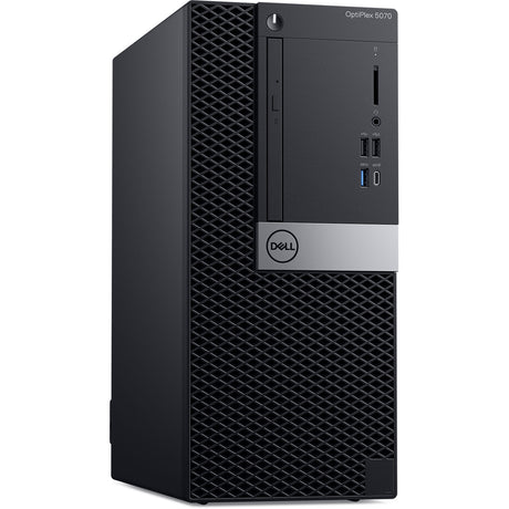 Dell OptiPlex 5070 Tower 16GB 256GB SSD Intel Core i7-9700 X8 3GHz Win11P, Black (Refurbished - Fair)