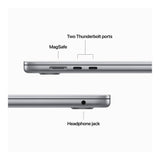 Apple MacBook Air (15-inch, M2, 2023) 15.3" 8GB 256GB SSD Apple M2 3.49GHz macOS, Space Gray (Refurbished - Excellent)