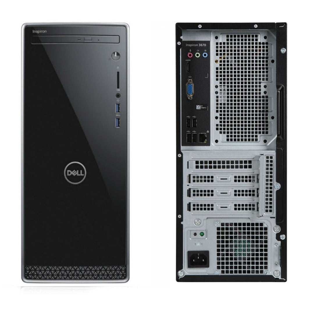 Dell Inspiron 3671 Tower 12GB 512GB SSD Core™ i7-9700 3.0GHz WIN11H, BLACK (Refurbished - Fair)