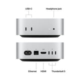 Apple Mac Mini A3238 16GB 256GB SSD Apple M4 4.5GHz, Silver (Refurbished - Excellent)