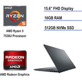 Dell Inspiron 15 3535 15.6" 16GB 512GB SSD AMD Ryzen™ 5 7530U 2GHz WIN11H, Black (Refurbished - Fair)