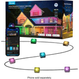 Govee - Wi-Fi RGBIC Outdoor Permanent String Lights 100ft - Black (New)