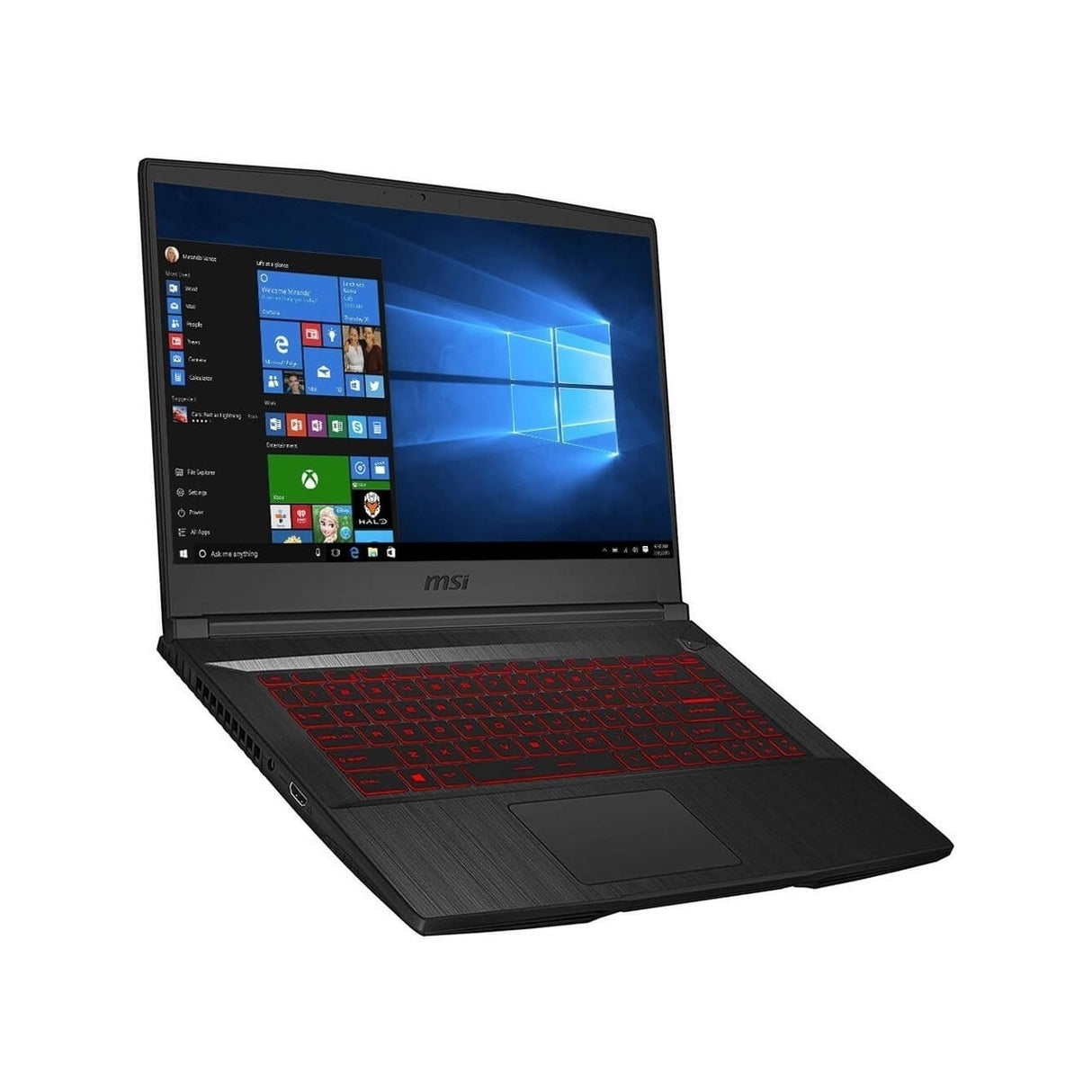 MSI GF65 Thin 15.6" 16GB 256GB SSD Core™ i7-10750H 2.6GHz WIN11H, Black (Refurbished - Fair)