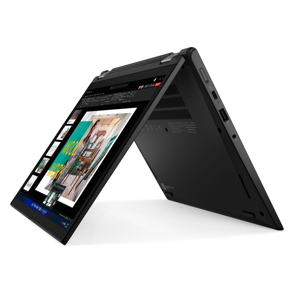 Lenovo Thinkpad L13 Yoga Gen 3 13.3" 8GB 256GB SSD Core™ i5-1235U 1.3GHz WIN11P, BLACK (Refurbished - Fair)