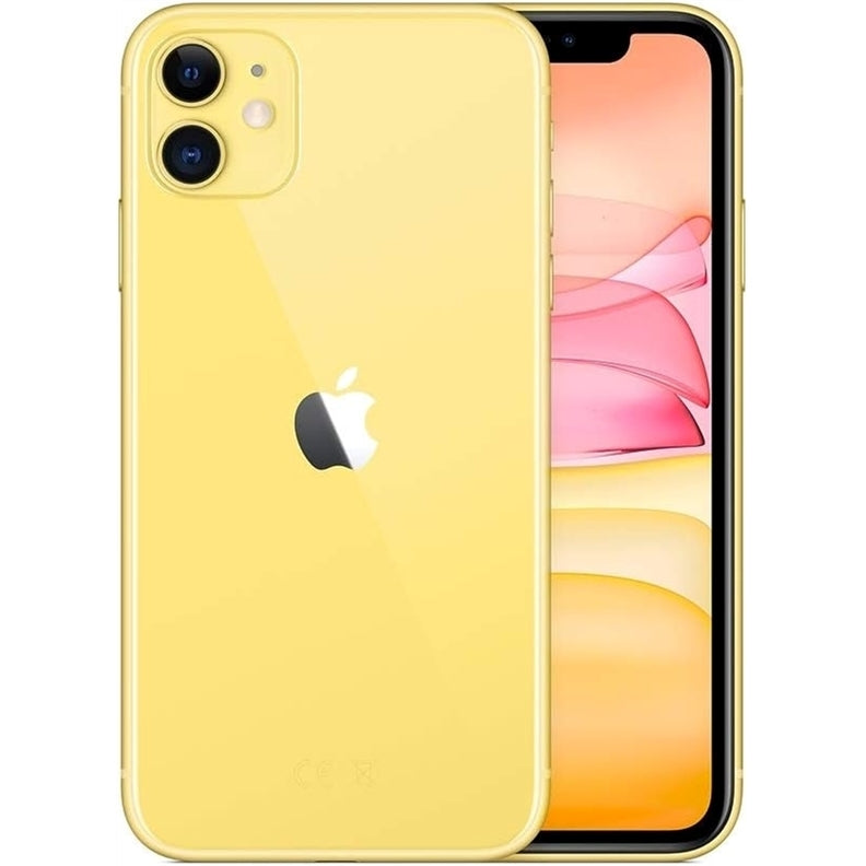 Apple iPhone 11 256GB - 6.1", 4G LTE T-Mobile, Yellow (Refurbished - Fair)