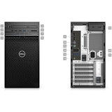 Dell Precision 3640 Tower 16GB 256GB SSD Core™ I9-10900 2.80GHz WIN11P, Black (Refurbished - Fair)