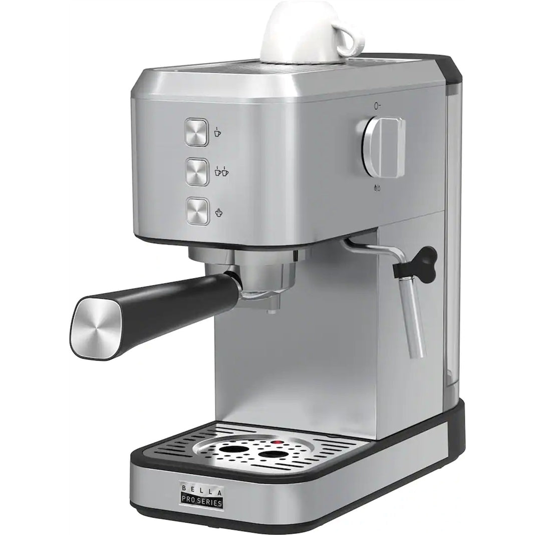 bella PRO - Slim Espresso Machine with 20 Bars of Pressure - Stainless Steel (Refurbished - Excellent)