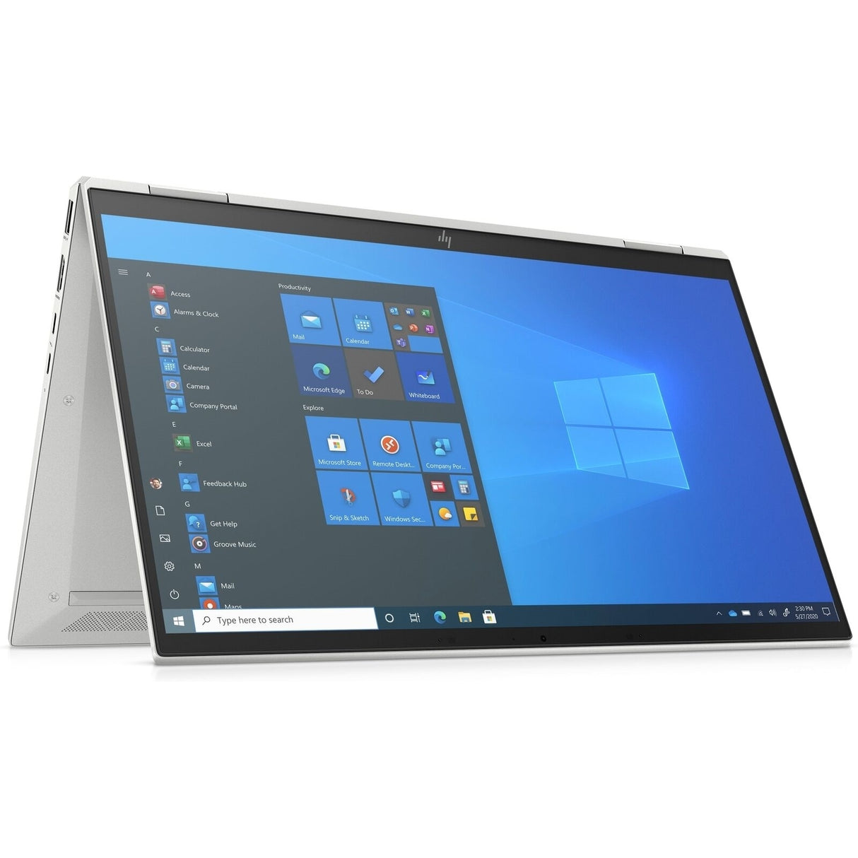HP EliteBook x360 1030 G7 14" Touch 16GB 256GB SSD Core™ I7-10610U 1.6GHz Win11P, Silver (Refurbished - Very Good)