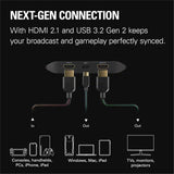 Elgato - 4K X 4K144 HDR10 External Capture Card with HDMI 2.1 (New)