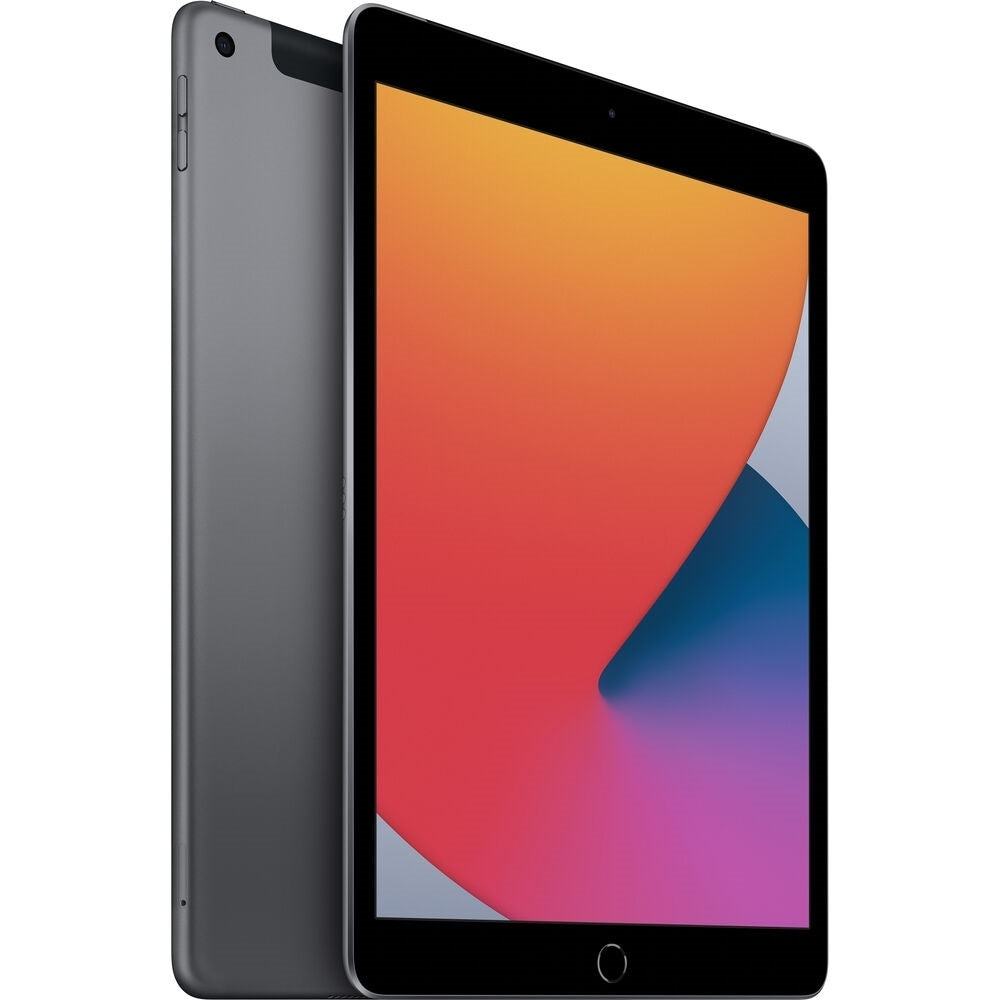 Apple iPad 8th Gen 10.2" Tablet 128GB WiFi Unlocked, Space Gray (Refurbished - Fair)