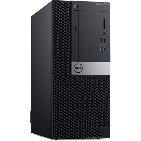 Dell Optiplex 5070 Tower (8GB, 256GB SSD, i7-9700 3GHz) Win11P, Black (Refurbished - Premium)